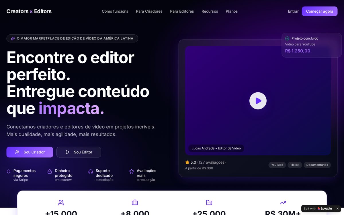 Capa de Creators x Editors