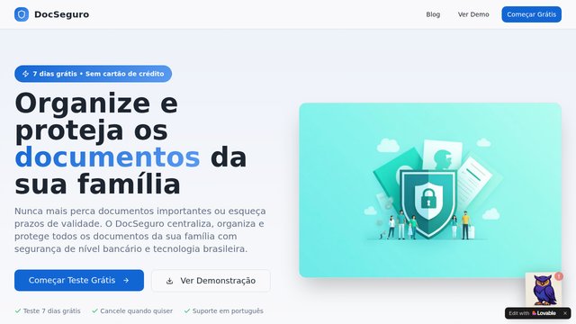 Capa de DocuLens