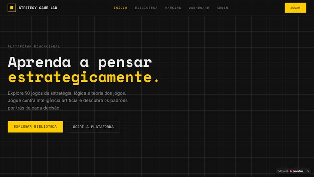 Capa de Strategy Game Lab