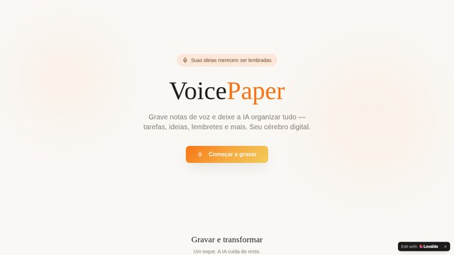 Capa de VoicePaper