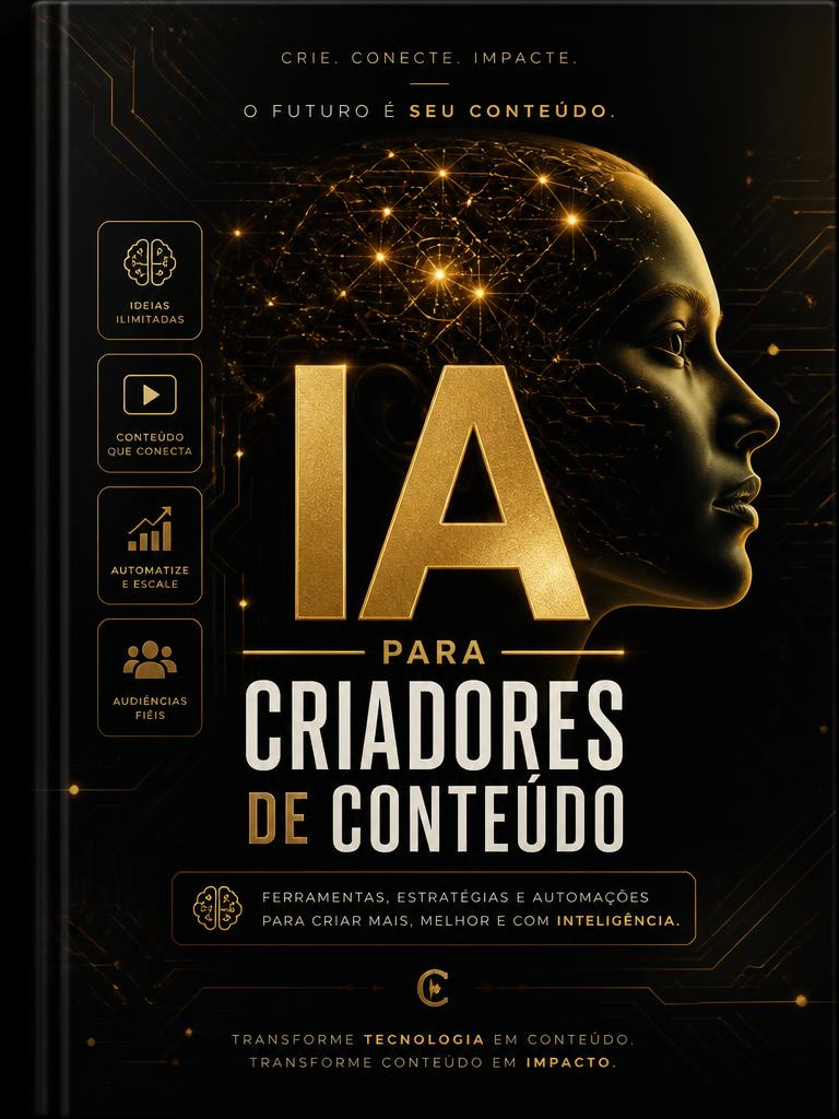 Capa do produto digital IA para Criadores
